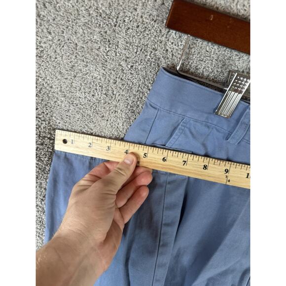 Brooks Brothers 346 Pants Mens 30x30 Blue Chino Casual Flat Front Straight Fit - Picture 8 of 16